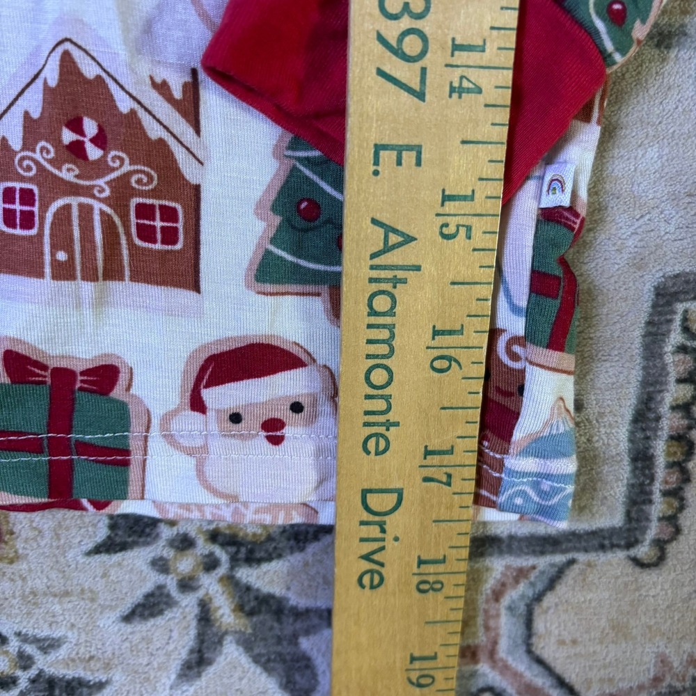 Emerson and Friends Christmas Holiday Cookie Bamboo Viscose Pajama Top Kids 6/7T - Picture 7 of 8